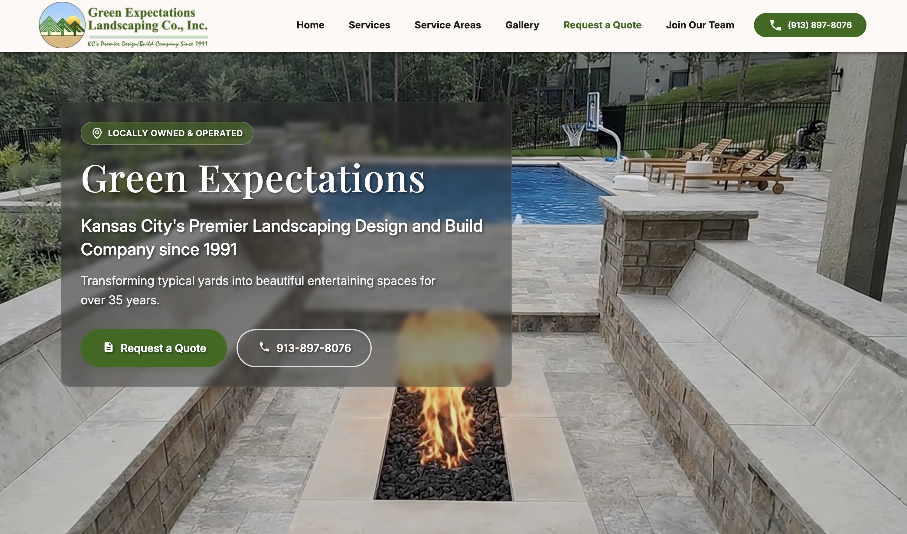 Green Expectations Landscaping Homepage