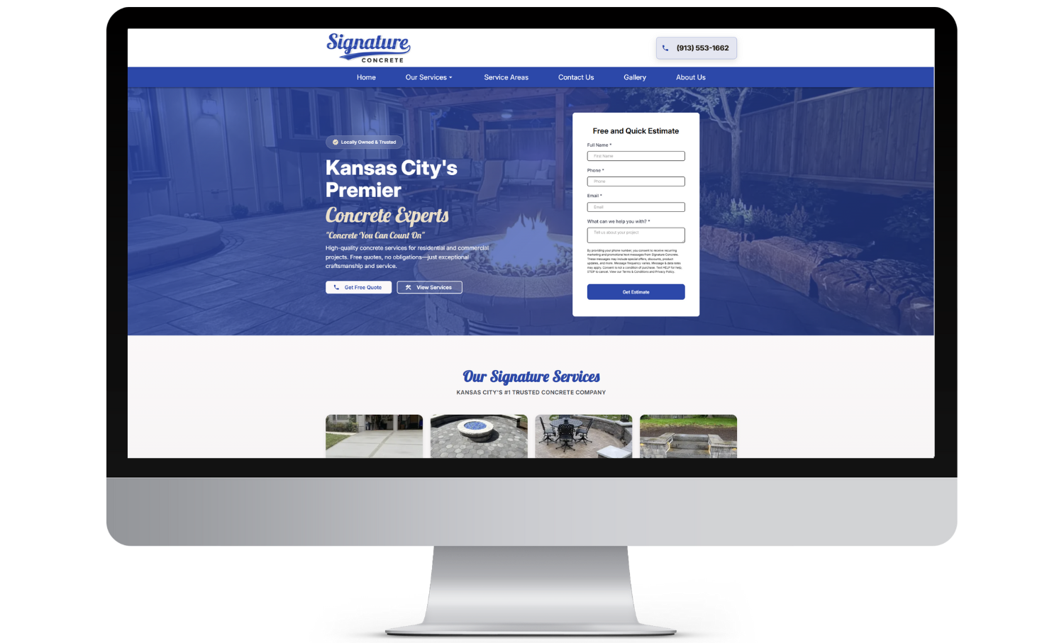 Signature Concrete Lead Flow Diagram